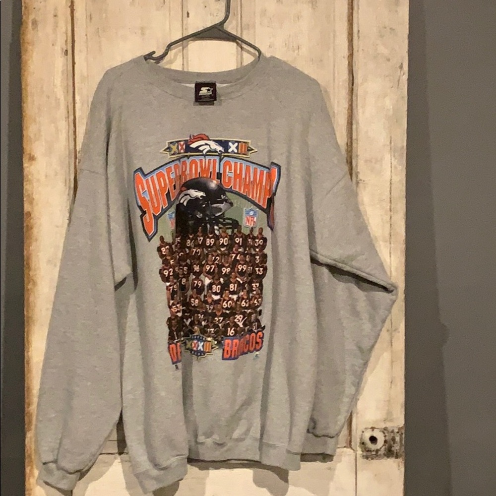 Denver Broncos super bowl sweatshirt xxxll champs